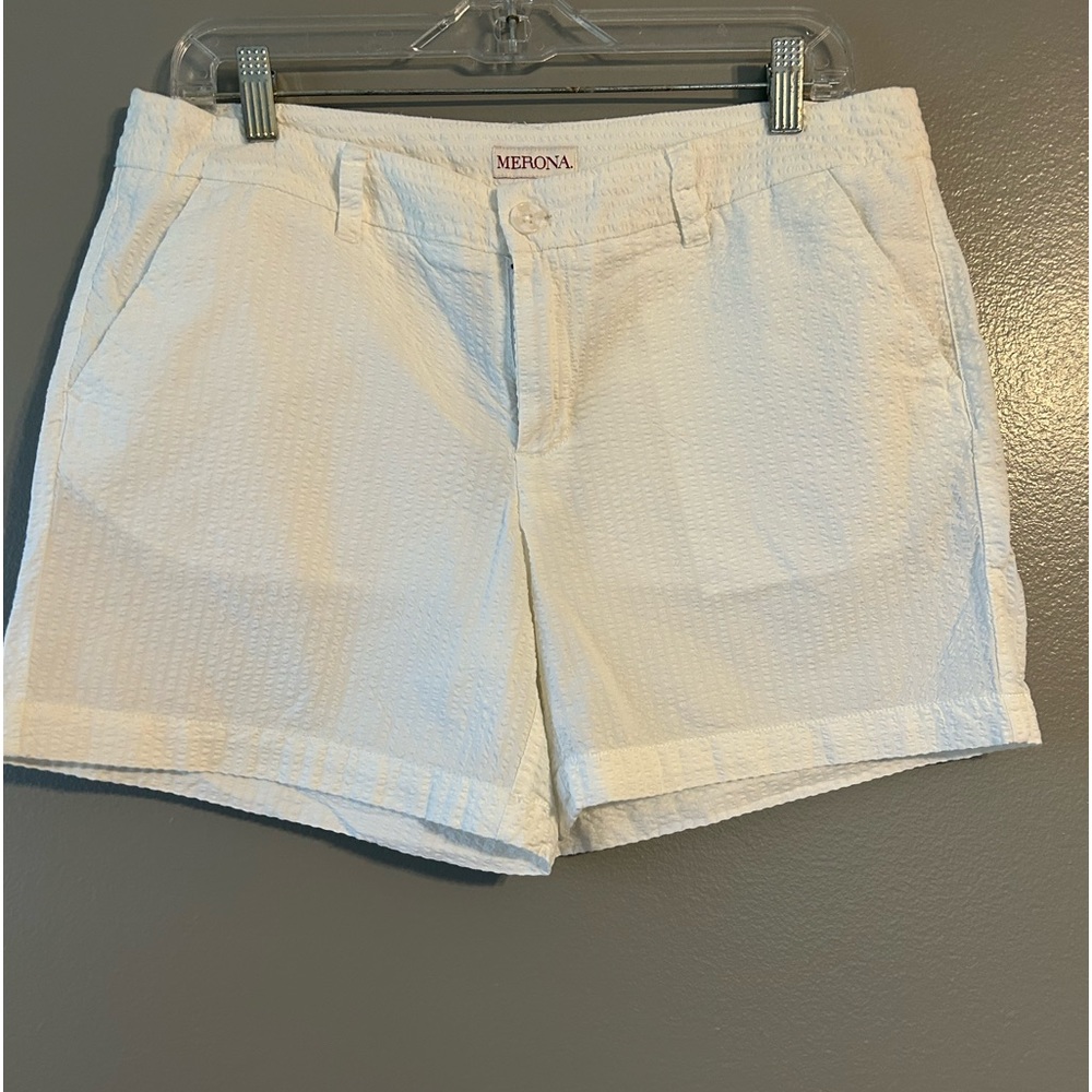 Merona‎ women’s white texture short size 10